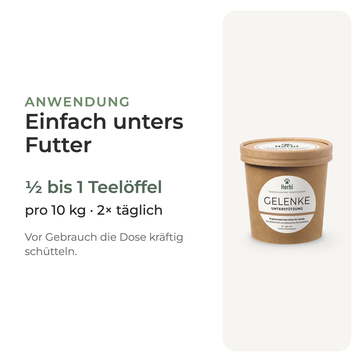 Kräutermischung GELENKE: Anwendung und Dosierung