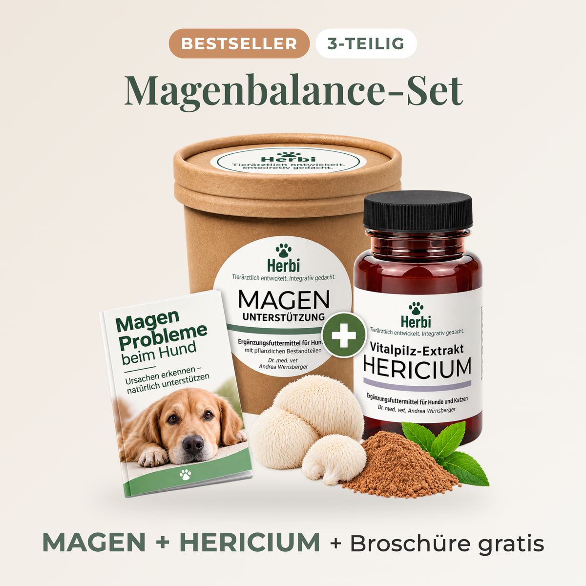 Bestseller: MAGENBALANCE-SET mit MAGEN, HERICIUM und Broschüre