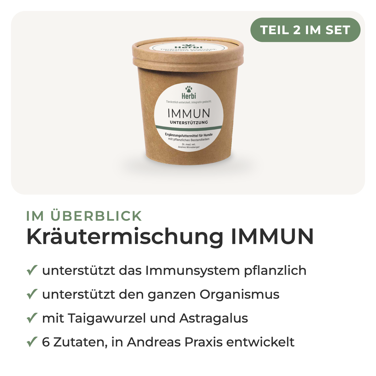 Teil 2 im Set: Kräutermischung IMMUN im Überblick